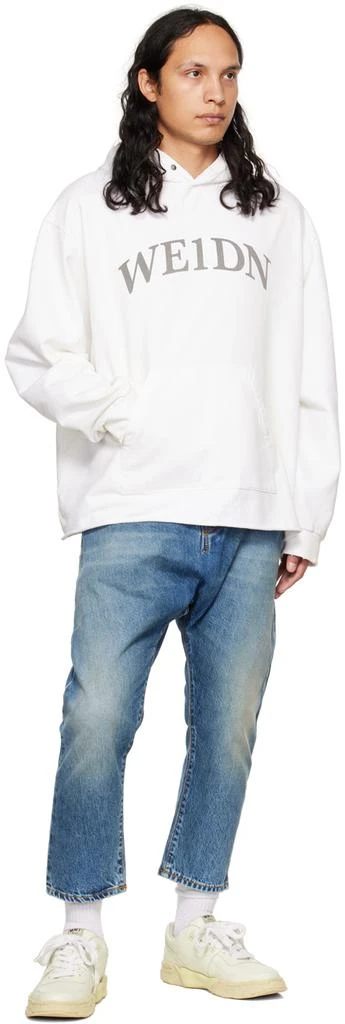 商品We11done|White Distressed Hoodie,价格¥975,第4张图片详细描述