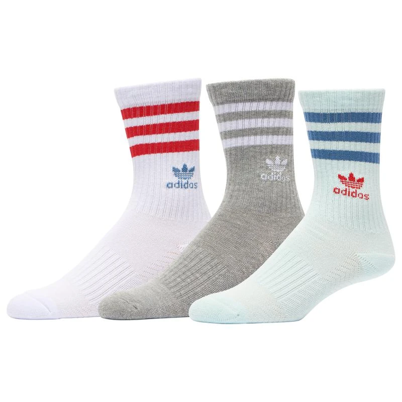 商品Adidas|adidas Originals Originals 3 Pack Crew Socks - Boys' Grade School,价格¥112,第1张图片