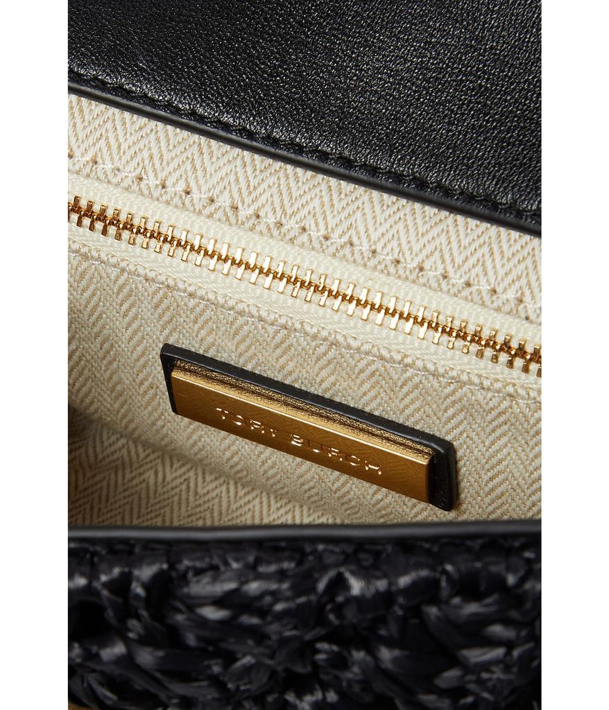 商品Tory Burch|Fleming Raffia Small Convertible Shoulder Bag,价格¥3223,第5张图片详细描述