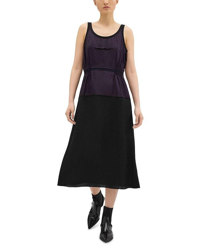 商品Theory|Draped Silk Midi Dress,价格¥2039,第5张图片详细描述