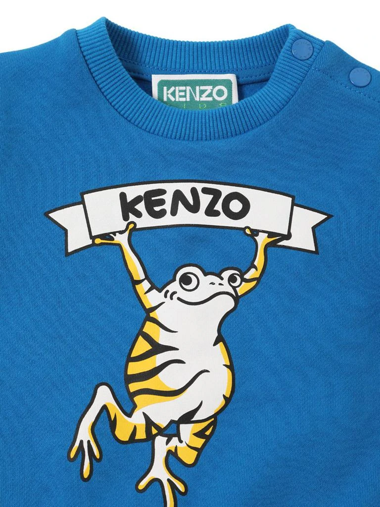 商品Kenzo|Printed Cotton Sweatshirt W/ Logo,价格¥420,第1张图片详细描述