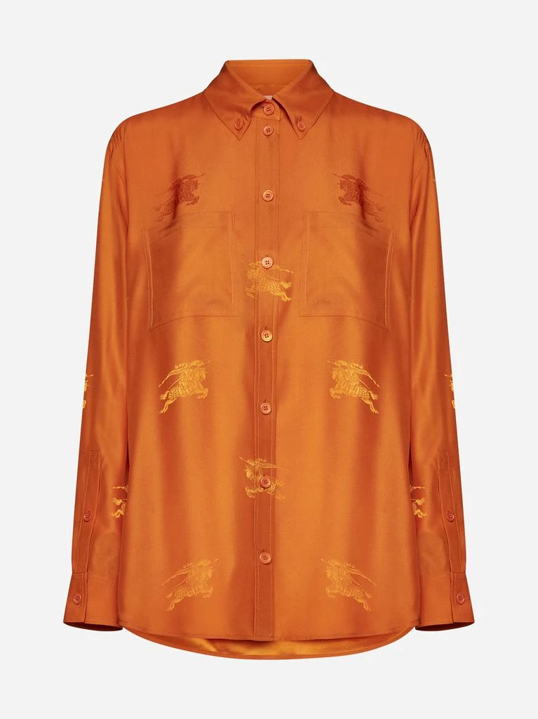 商品Burberry|Ivanna logo motif silk shirt,价格¥5490,第1张图片