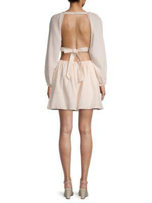 商品Lush|Back-Tie Mini Dress,价格¥186,第4张图片详细描述