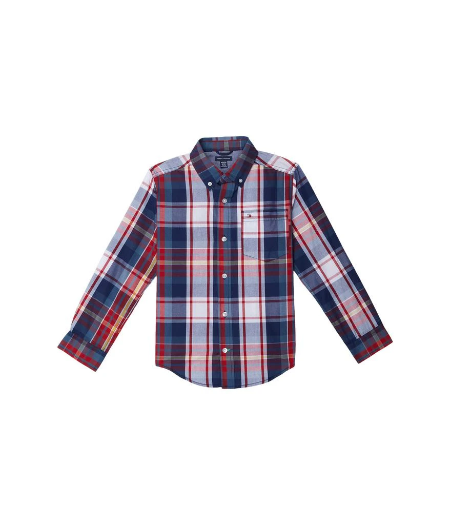 商品Tommy Hilfiger|Alfred Long Sleeve Plainweave Button-Down Shirt (Big Kids),价格¥302,第1张图片