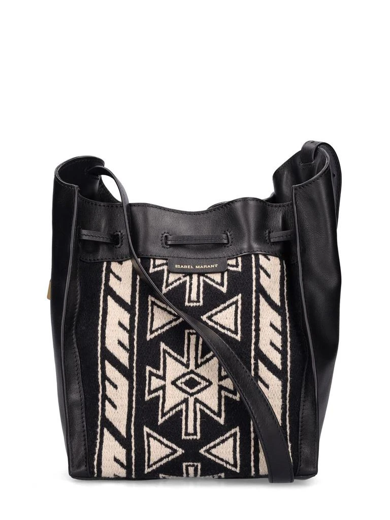 商品Isabel Marant|Buky-ga Graphic Cotton & Leather Bag,价格¥6321,第4张图片详细描述