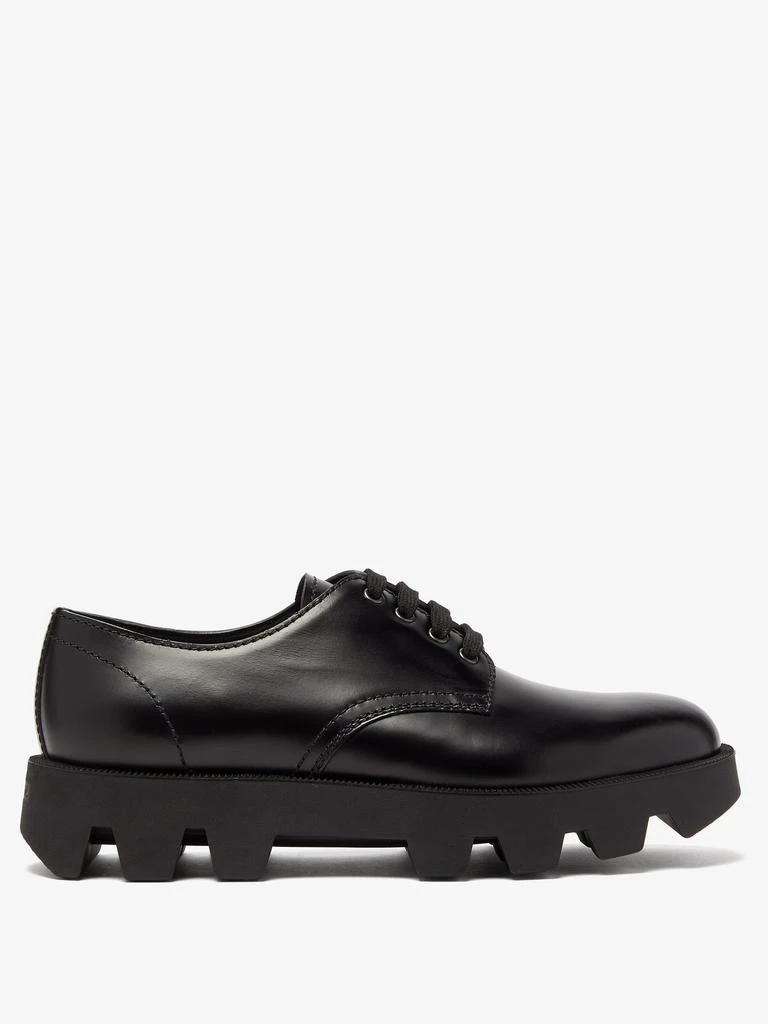 商品Prada|Exaggerated-sole leather Derby shoes,价格¥6437,第1张图片