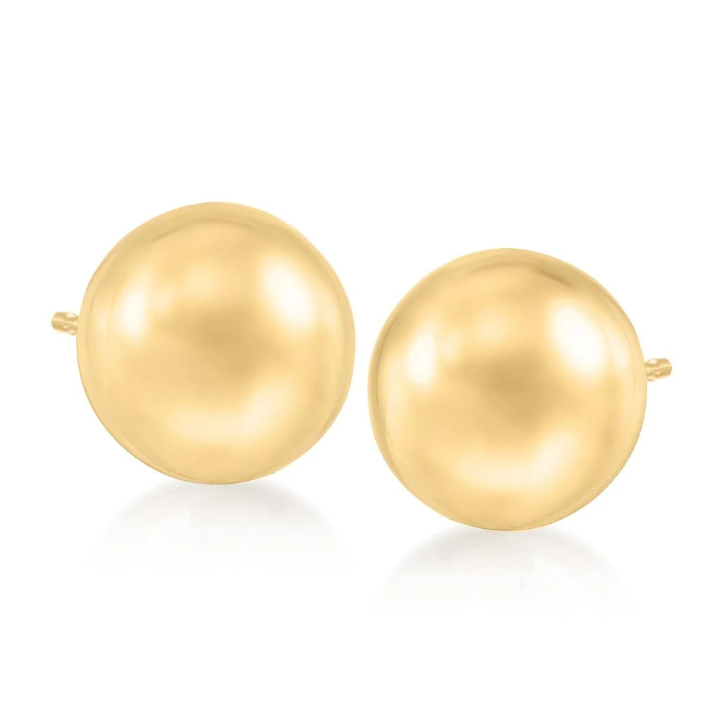 商品Ross-Simons|10mm 14kt Yellow Gold Ball Stud Earrings,价格¥1573,第1张图片