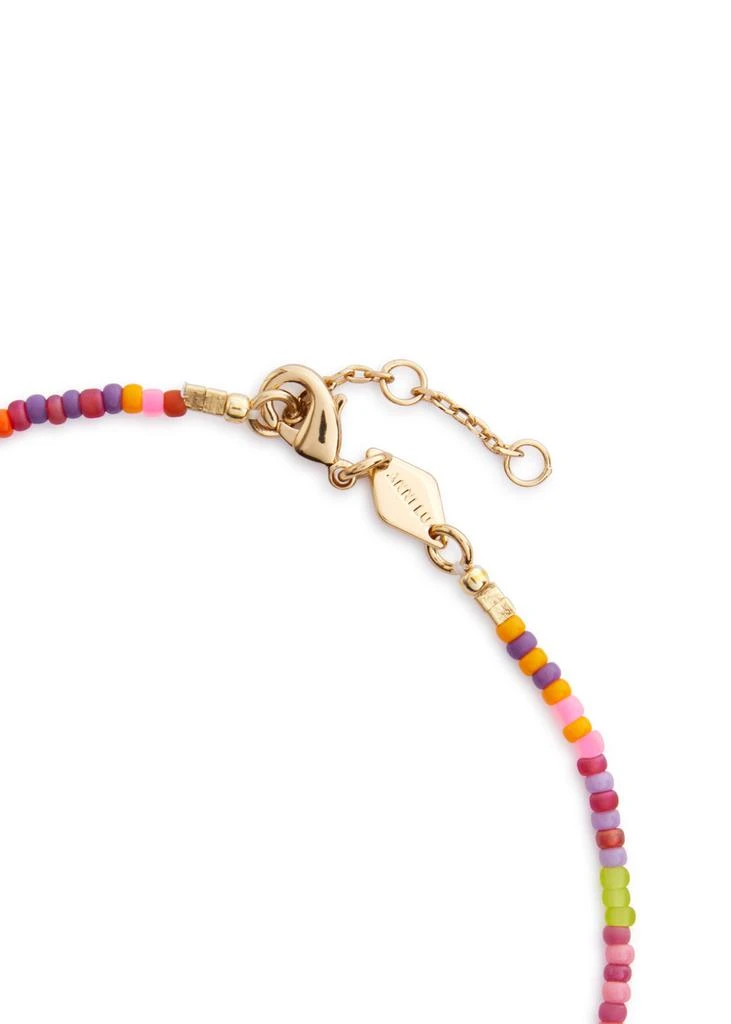 商品Anni Lu|Secret Beach 18kt gold-plated beaded anklet,价格¥626,第3张图片详细描述