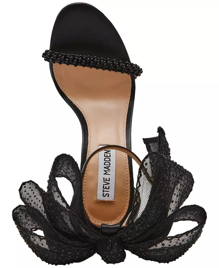 商品Steve Madden|Women's Benni Embellished Bow Dress Sandals,价格¥996,第4张图片详细描述