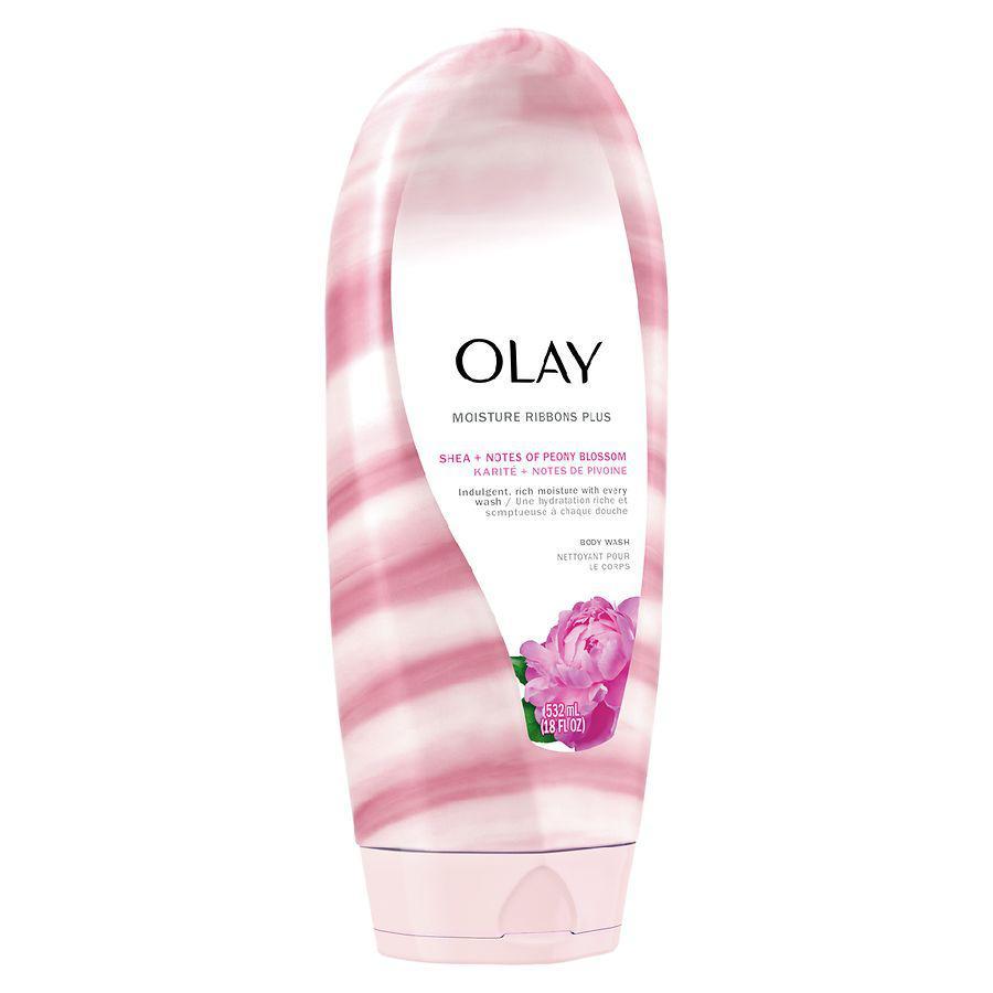 商品Olay|Moisture Ribbons Plus Body Wash Shea Butter + Peony Blossom, 18 oz,价格¥51,第4张图片详细描述