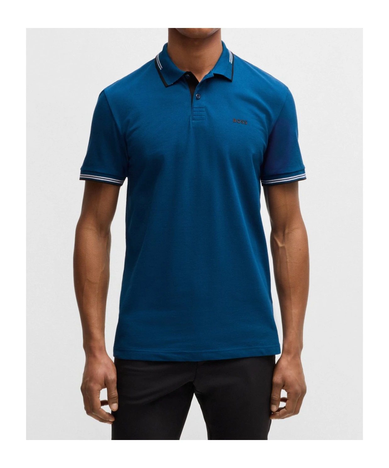 商品【商品预售15天发货】 Hugo Boss|Hugo Boss 男士T恤 50506193494 蓝色,价格¥745,第3张图片详细描述
