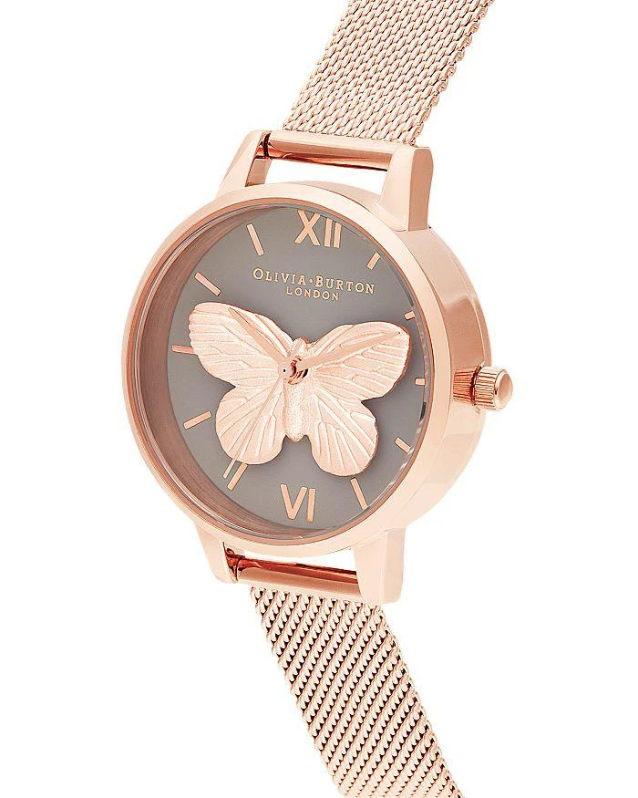 商品Olivia Burton|3-D Butterfly Gray Dial Watch, 30mm,价格¥1258,第3张图片详细描述