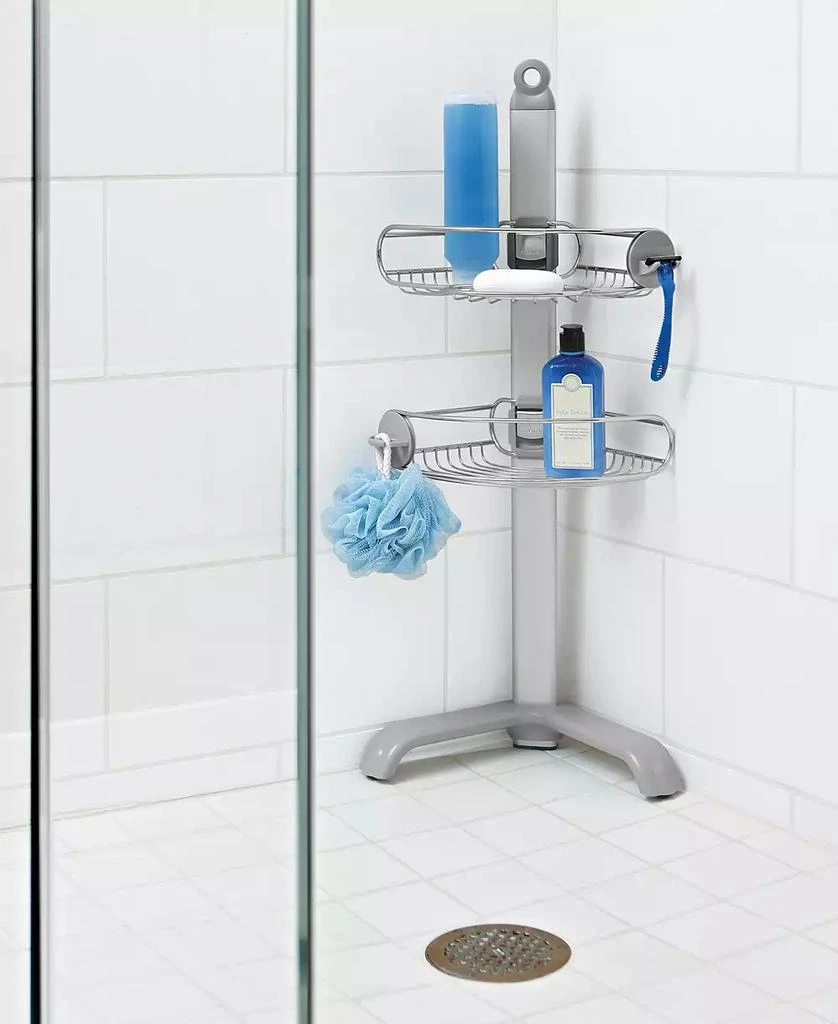 商品simplehuman|Bath Accessories, Stainless Steel Corner Shower Caddy,价格¥624,第2张图片详细描述