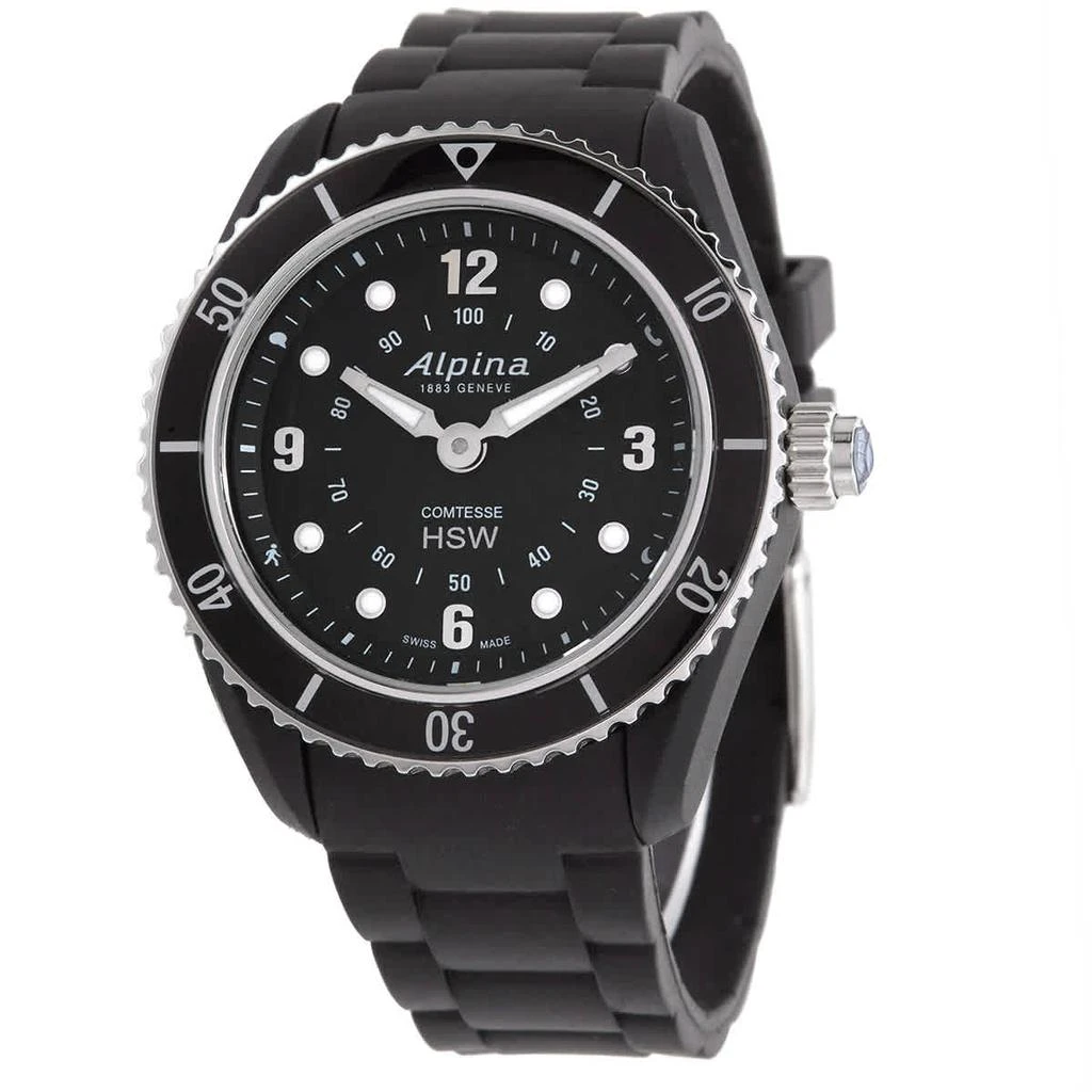 商品Alpina|Horological Smartwatch Alarm Black Dial Ladies Watch AL-281BS3V6,价格¥2251,第1张图片