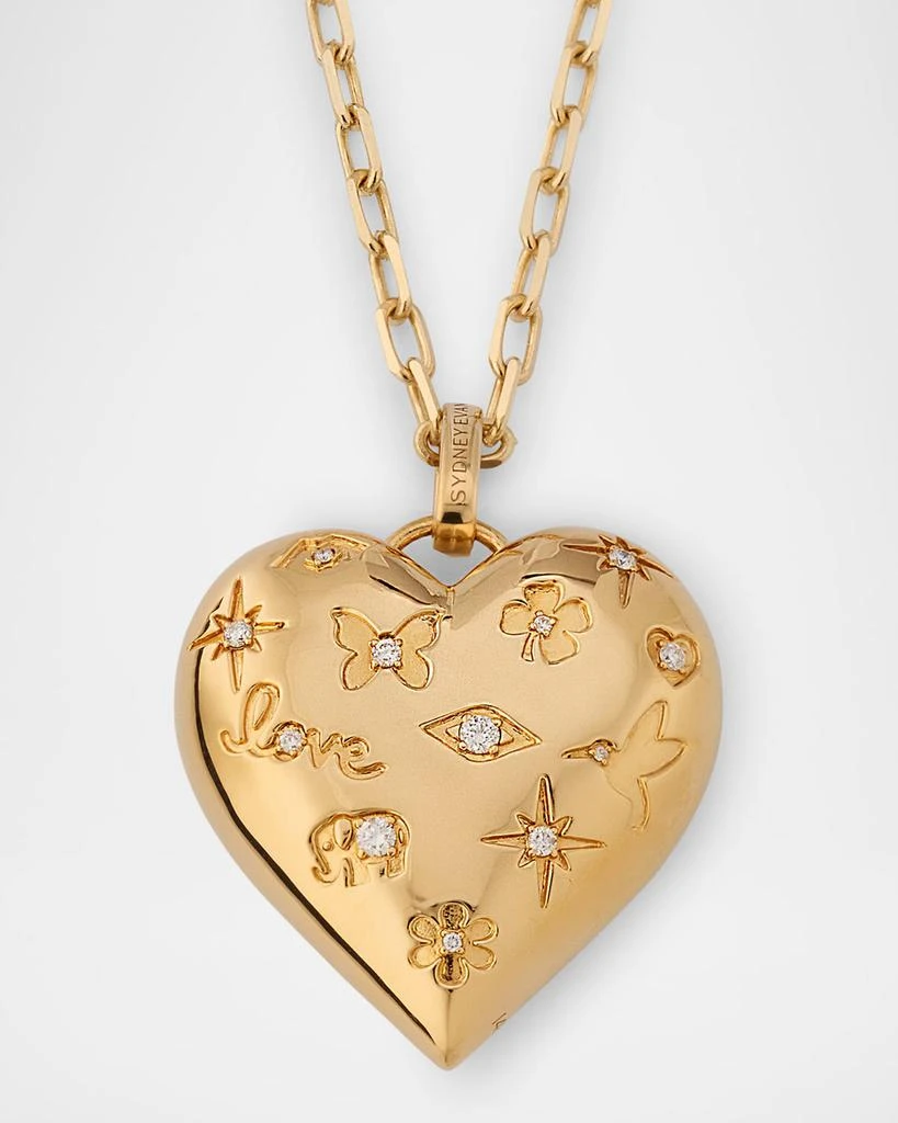 商品Sydney Evan|Diamond Icon Puffy Heart Pendant Necklace,价格¥55814,第1张图片