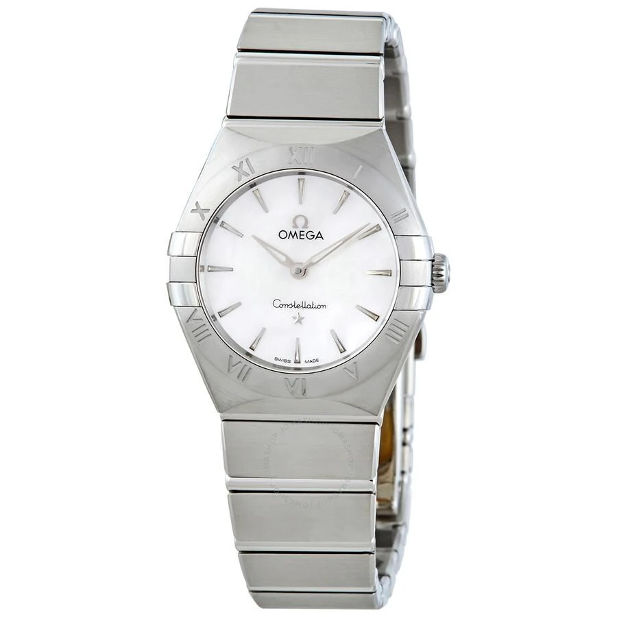 商品Omega|Constellation Quartz White Mother of Pearl Dial Ladies Watch,价格¥22602,第1张图片
