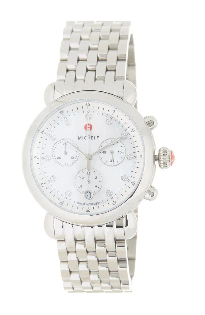 商品Michele|Women's CSX Diamond Embellished Bracelet Watch, 38mm,价格¥6654,第1张图片