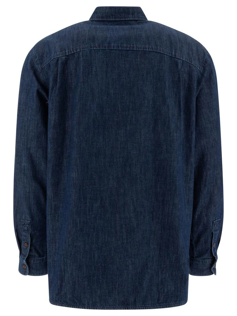 商品A.P.C.|Malo Logo Shirt Shirts Blue,价格¥1049,第2张图片详细描述