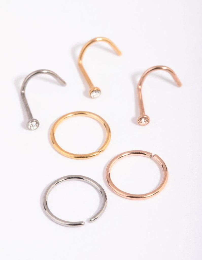 商品Lovisa|Titanium Nose Stud Pack,价格¥157,第3张图片详细描述