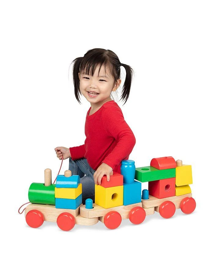 商品Melissa & Doug|Wooden Jumbo Stacking Train Classic - Ages 2+,价格¥484,第3张图片详细描述