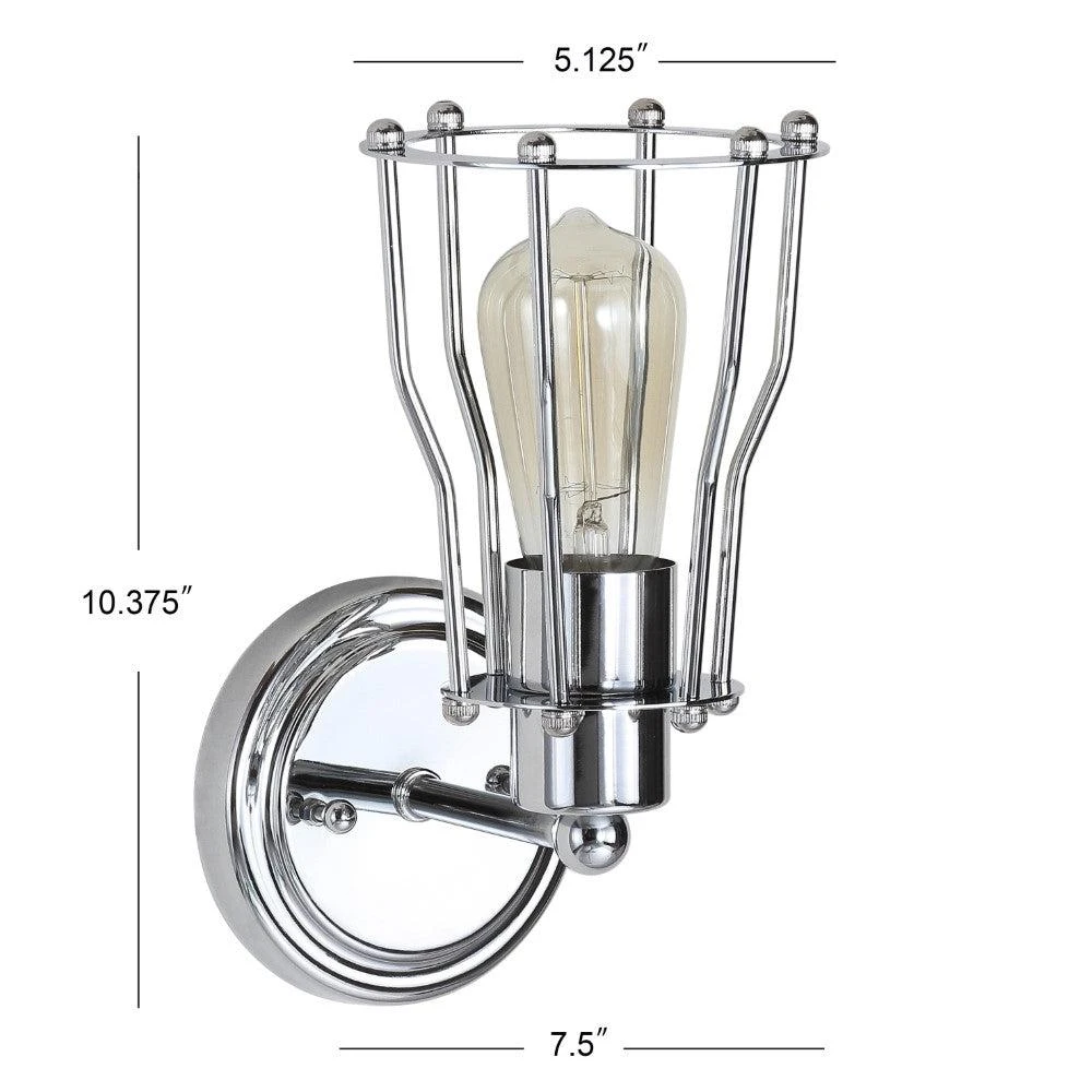 商品JONATHAN Y|Evelyn 5.13" 1-light Metal Vanity Light,价格¥347,第4张图片详细描述