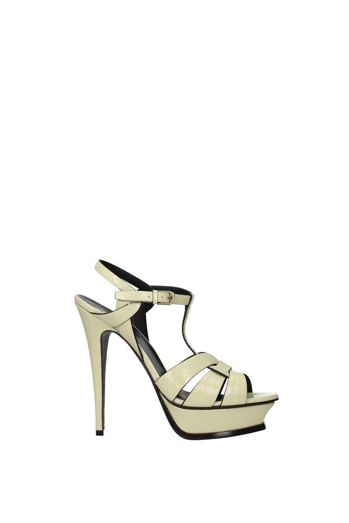 商品Yves Saint Laurent|Sandals Leather Snake Beige Cream,价格¥3167,第1张图片