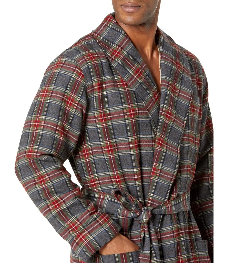 商品L.L.BEAN|Scotch Plaid Flannel Robe Sherpa Lined Regular,价格¥733,第3张图片详细描述