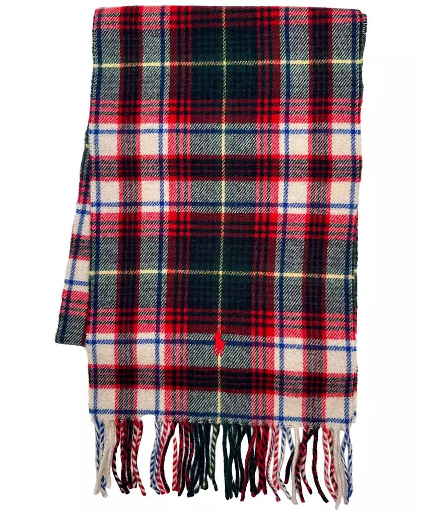 商品Ralph Lauren|男款 纯羊毛格子围巾 拉夫劳伦围巾,价格¥586,第1张图片