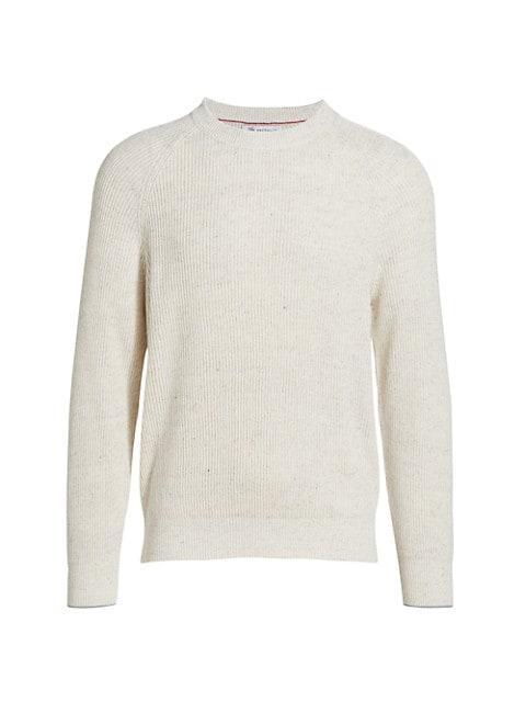 商品Brunello Cucinelli|Speckled Cotton-Blend Sweater,价格¥8040,第1张图片