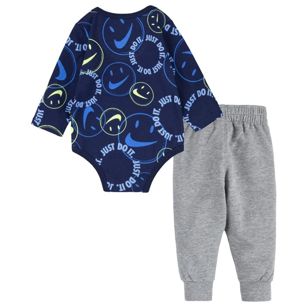 商品NIKE|Baby Boys Happy Long Sleeve Bodysuit and Pants, 2 Piece Set,价格¥136,第2张图片详细描述