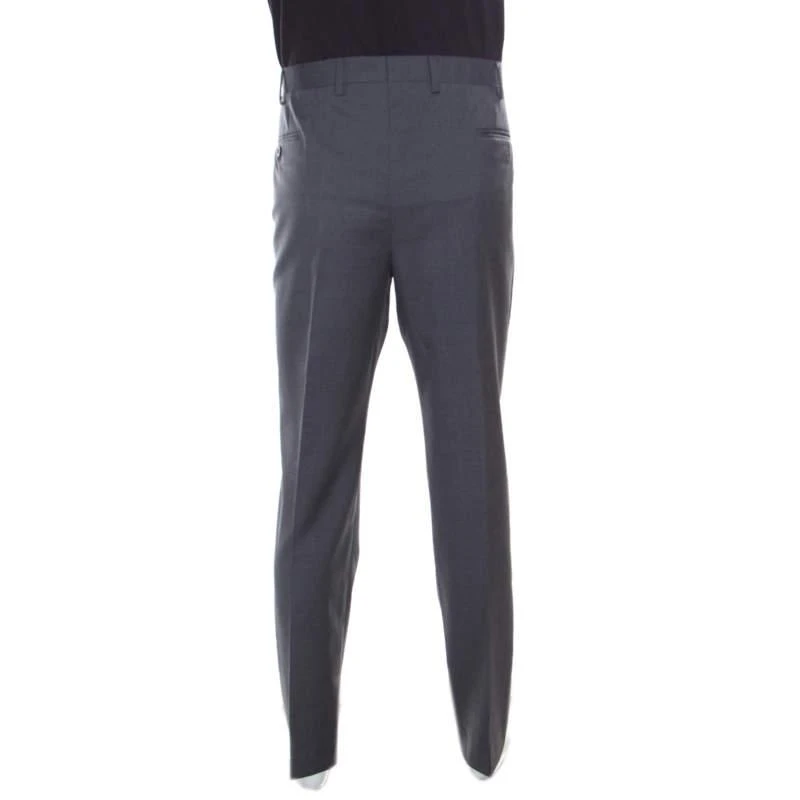 商品[二手商品] Armani|Armani Collezioni Grey Wool Tailored Trousers 4XL,价格¥886,第3张图片详细描述