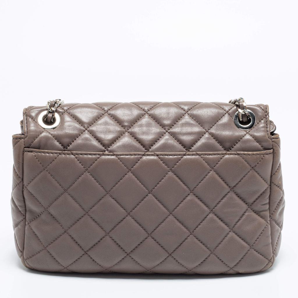 商品[二手商品] Michael Kors|Michael Kors Dark Beige Quilted Leather Sloan Shoulder Bag,价格¥1352,第6张图片详细描述