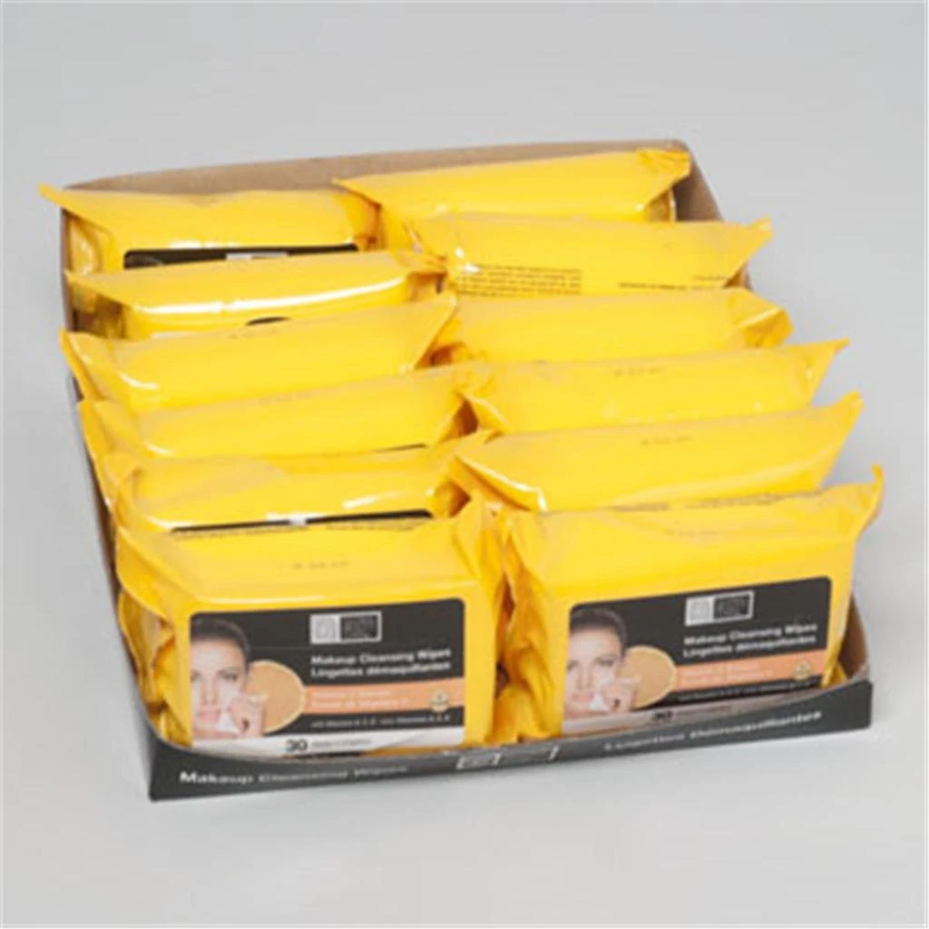 商品Global Beauty|Global beauty 518651 Facial Makeup Cleansing Wipes Vitamin C, Pack of 48,价格¥540,第1张图片