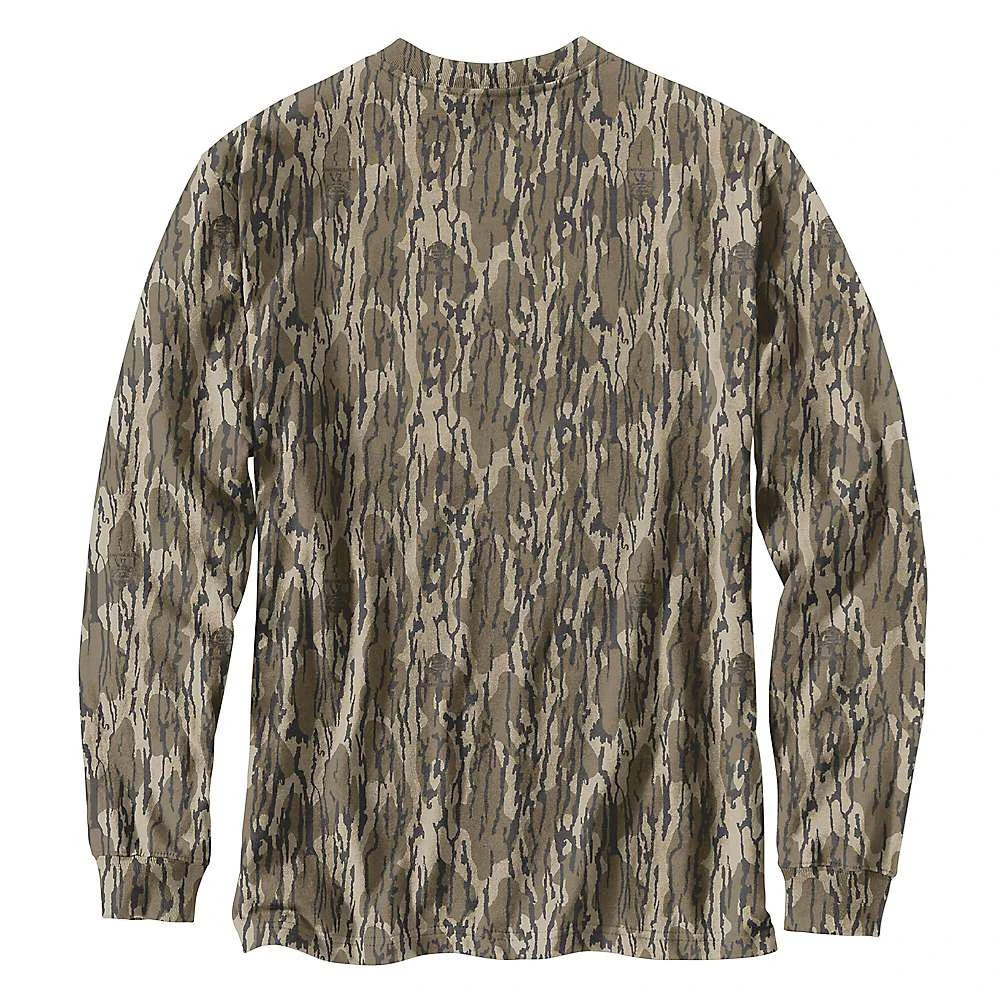 商品Carhartt|Carhartt Men's Loose Fit Heavyweight LS Pocket Camo Logo Graphic T-Shirt,价格¥216,第2张图片详细描述