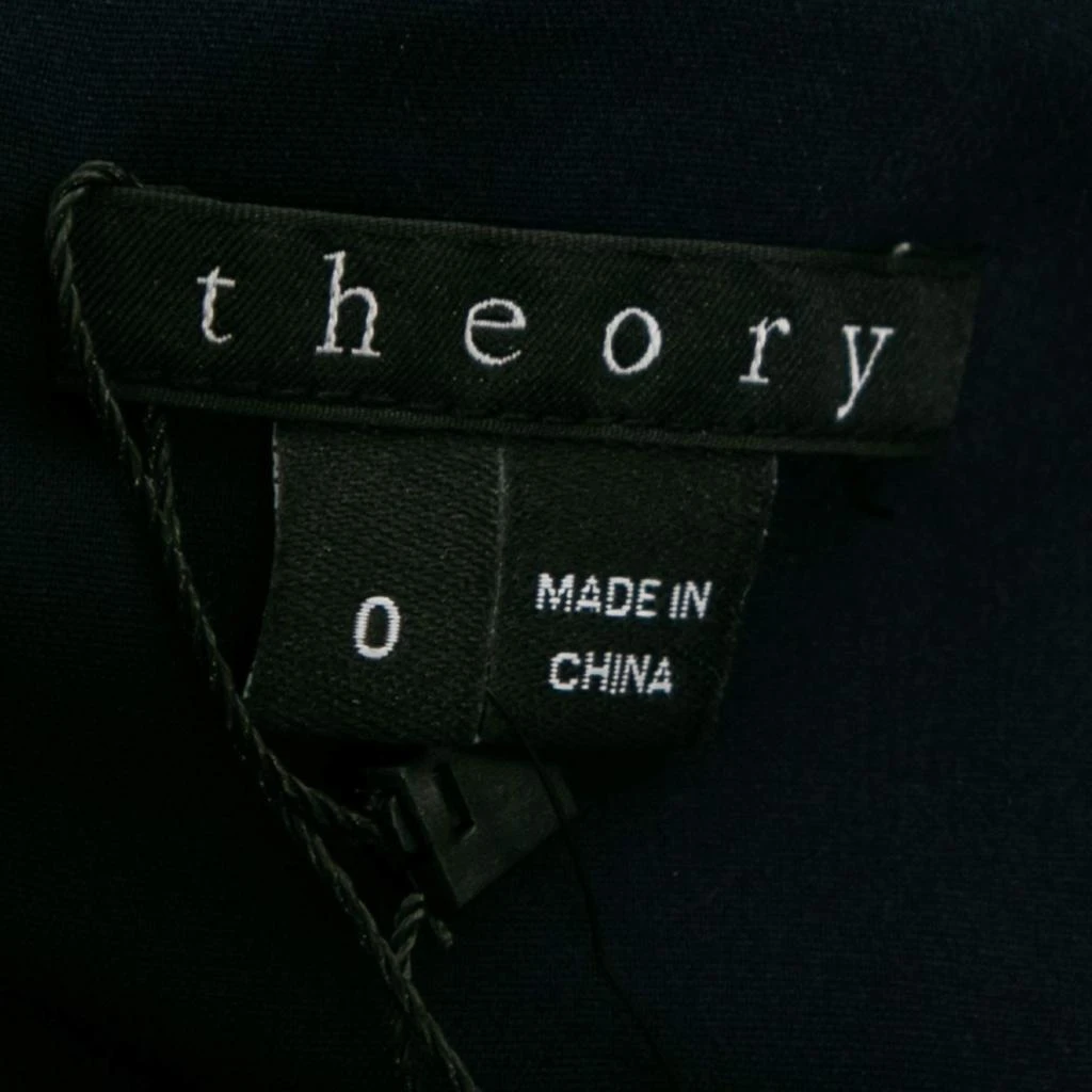 商品[二手商品] Theory|Theory Uniform Blue Silk Ruffled Overlay Landale B Dress XS,价格¥825,第4张图片详细描述