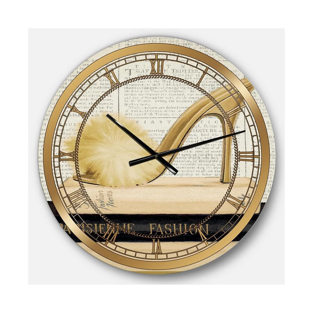 商品Designart|Posh and Luxe Oversized Metal Wall Clock,价格¥1944,第1张图片