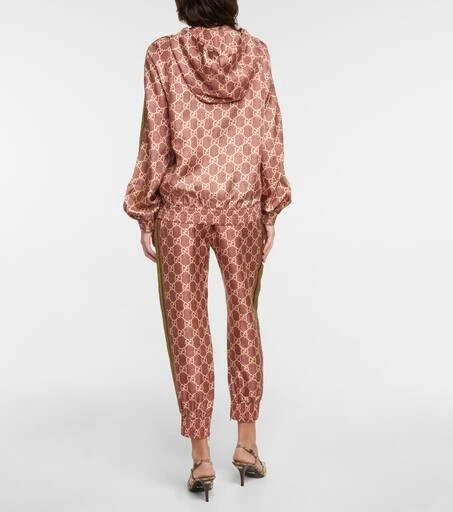 商品Gucci|GG Supreme printed silk twill hoodie,价格¥15479,第3张图片详细描述
