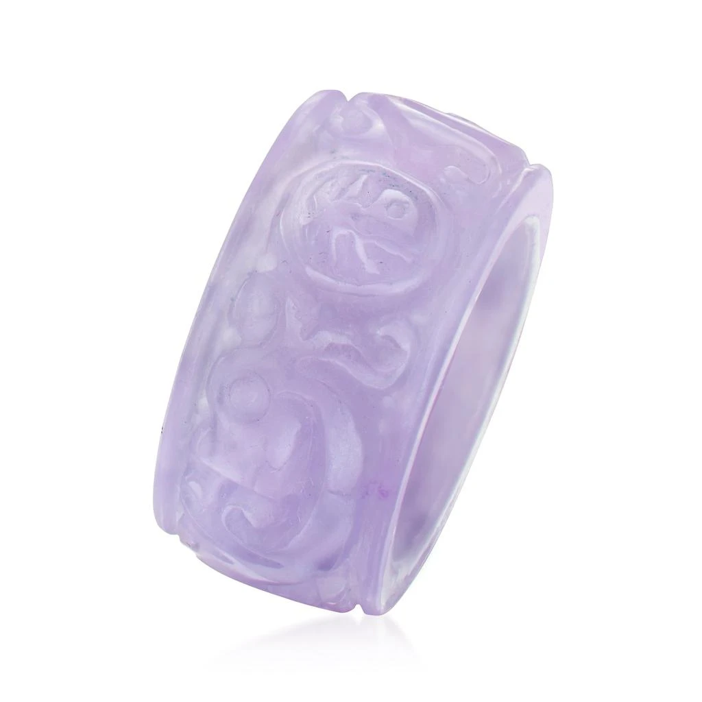 商品Ross-Simons|Lavender Jade "Good Fortune" Ring,价格¥829,第3张图片详细描述