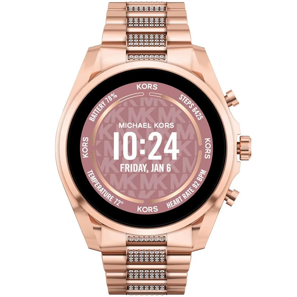 商品Michael Kors|Access Unisex Gen 6 Bradshaw Smartwatch: Rose Gold-Tone Case with Stainless Steel Bracelet 44mm,价格¥2071,第1张图片