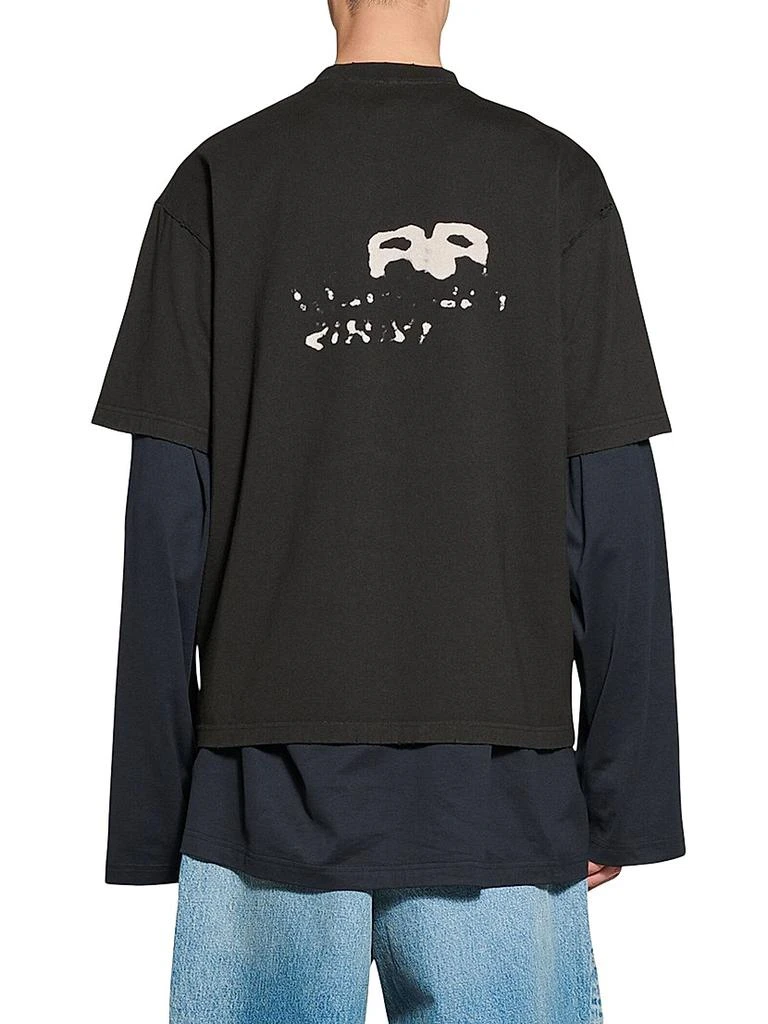 商品Balenciaga|Hand-drawn Bb Icon T-shirt Medium Fit,价格¥5053,第4张图片详细描述