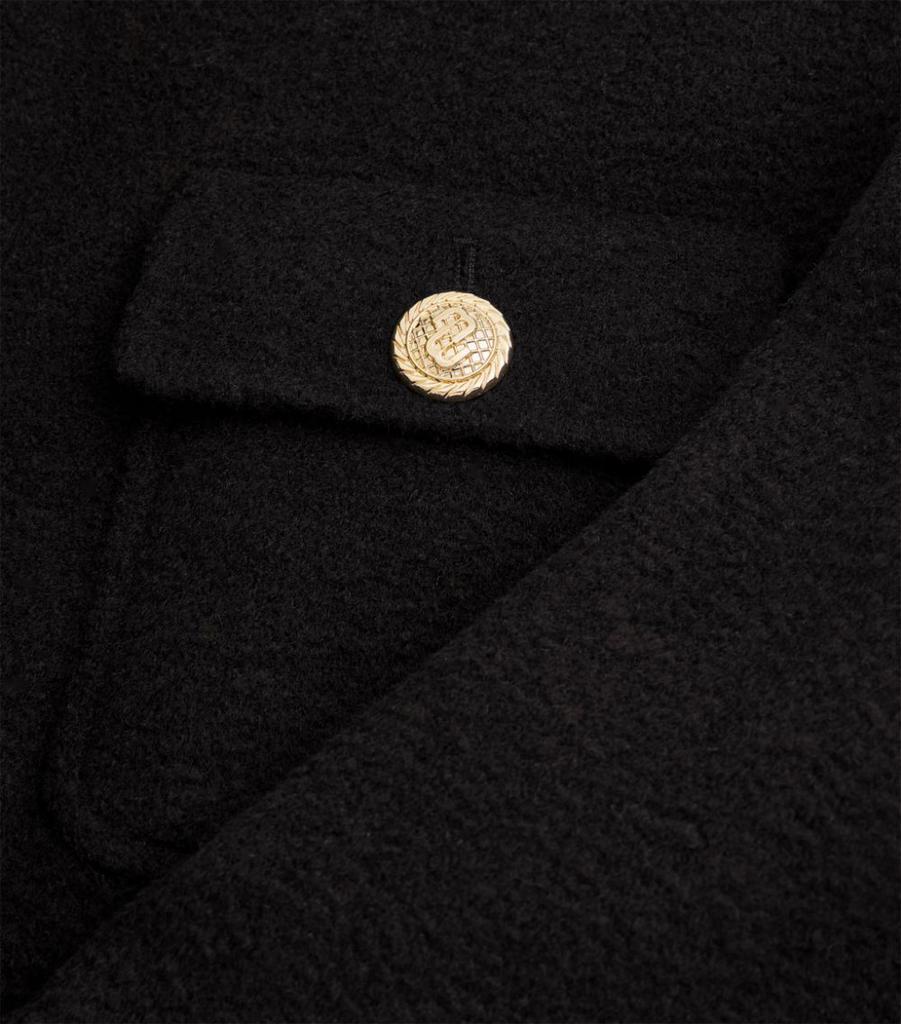 商品Maje|Wool-Blend Shirt Jacket,价格¥2940,第7张图片详细描述
