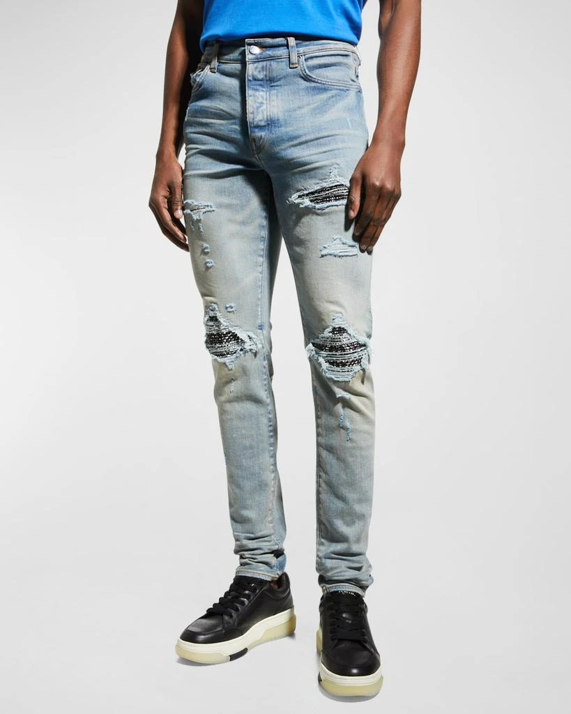 商品AMIRI|Men's MX1 Bandana Repair Skinny Jeans,价格¥8511,第4张图片详细描述