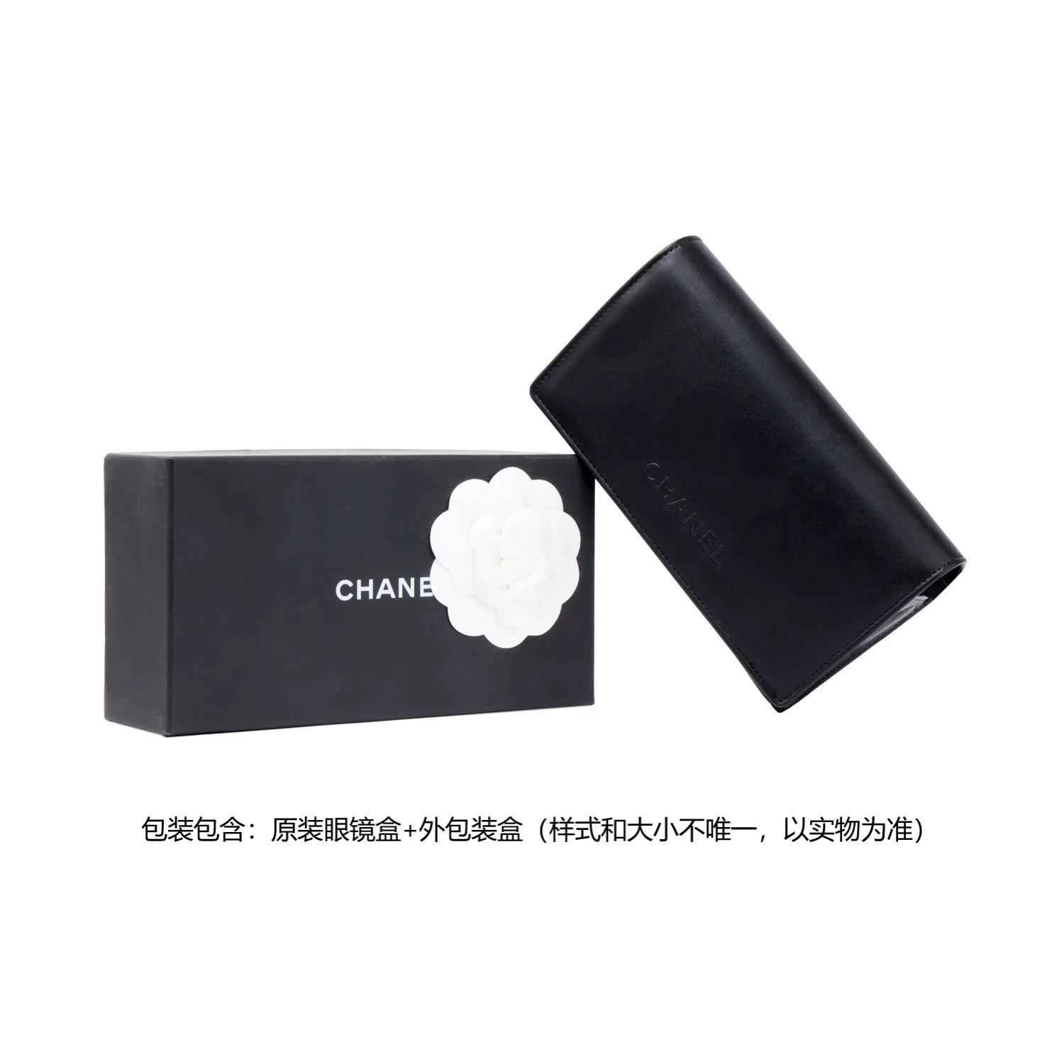 商品[国内直发] Chanel|香奈儿 镜腿Logo 尼龙纤维 蝶形 太阳眼镜 男女同款情侣款 黑色,价格¥3813,第2张图片详细描述