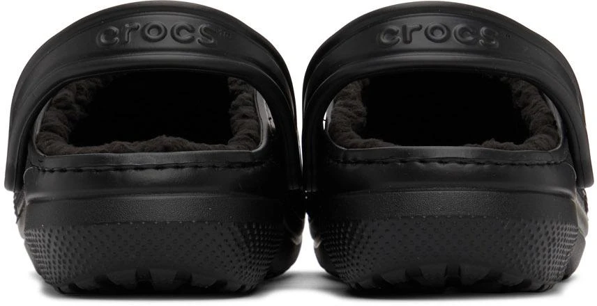 商品Crocs|Black Classic Lined Clogs,价格¥175,第2张图片详细描述