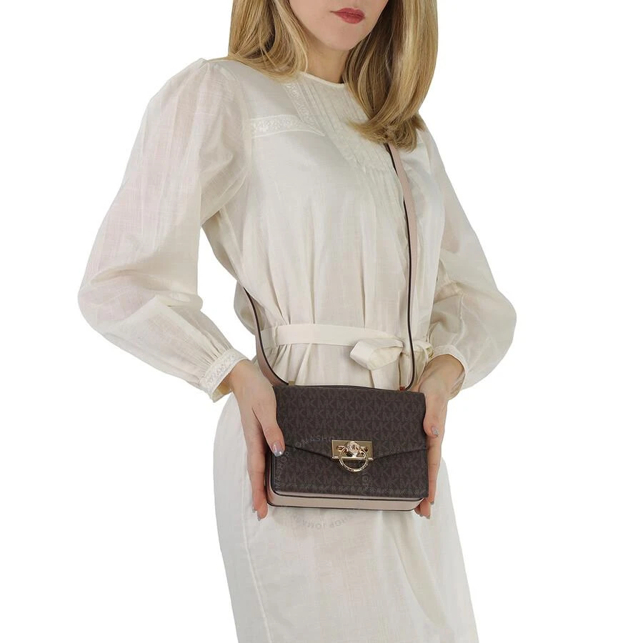 商品Michael Kors|Ladies Hendrix Extra-small Logo Convertible Crossbody Bag - Brown,价格¥1893,第3张图片详细描述