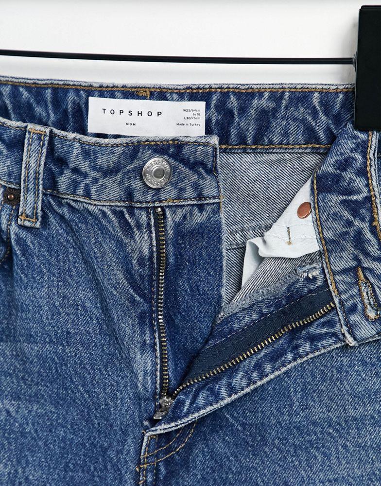 Topshop Mom jean in indigo商品第3张图片规格展示