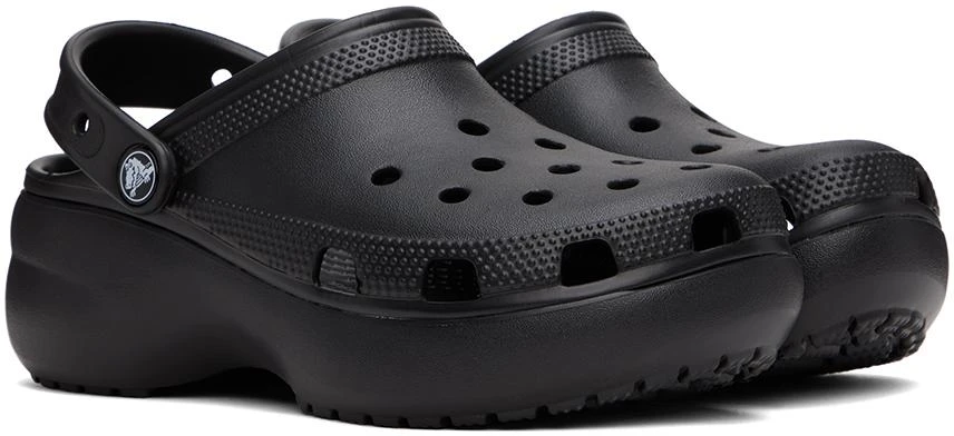 商品Crocs|Black Classic Platform Clogs,价格¥303,第4张图片详细描述