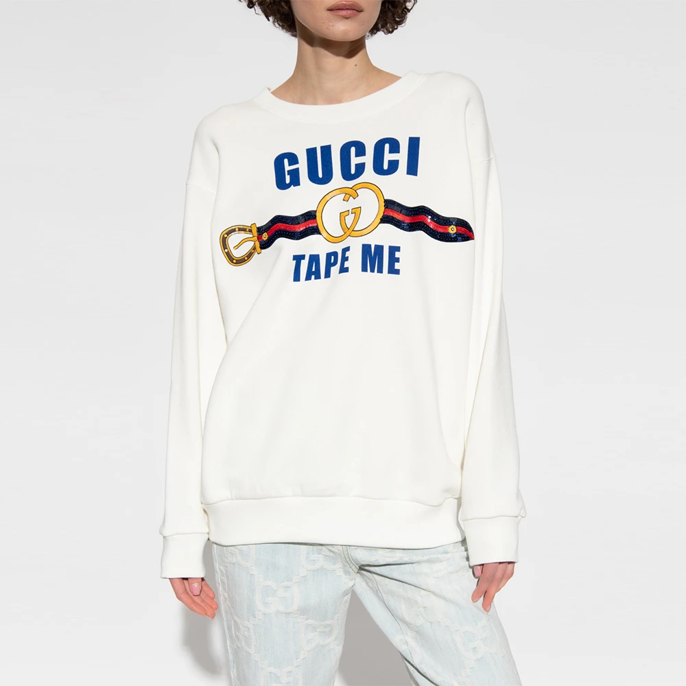 GUCCI 白色女士卫衣/帽衫 721361-XJFIZ-9088 商品