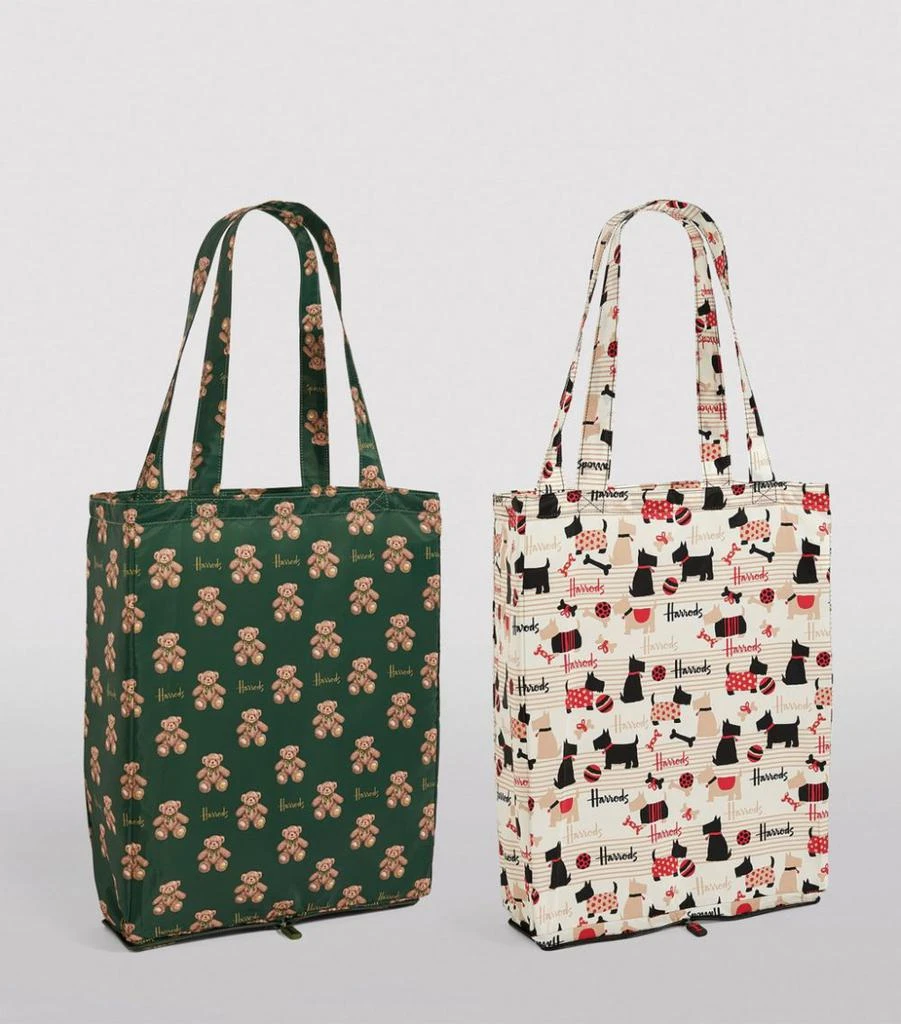 商品Harrods|Scottie Dog and Jacob Bear Recycled Pocket Shopper Bag (Set of 2),价格¥224,第3张图片详细描述