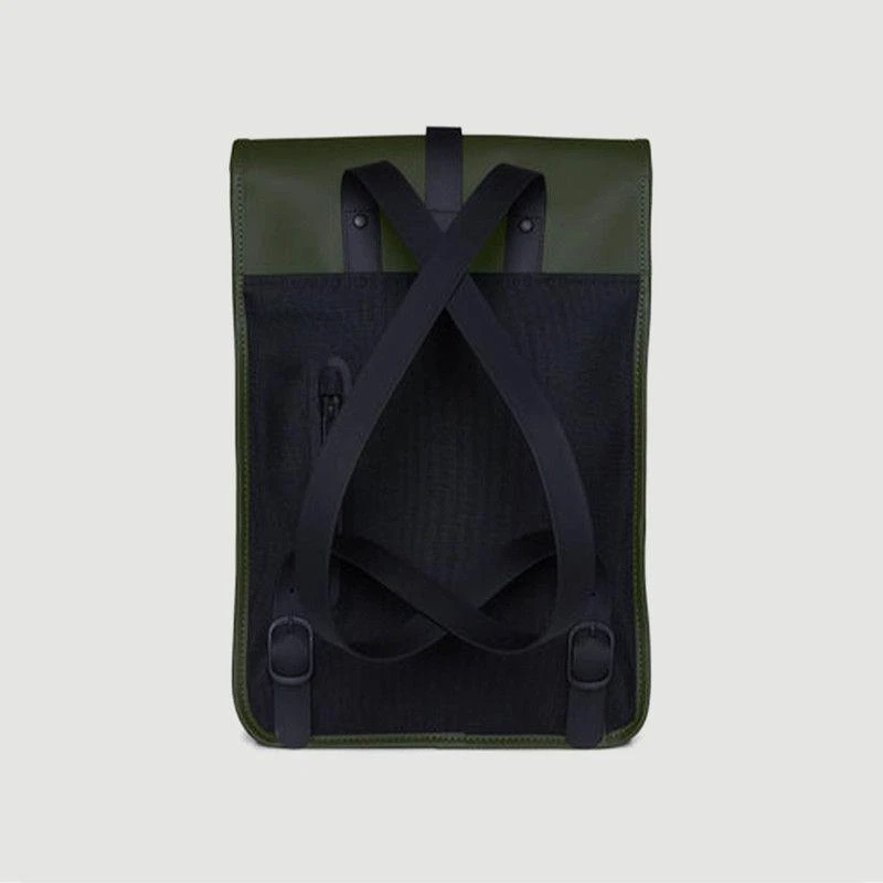 商品RAINS|Mini backpack in coated canvas Vert RAINS,价格¥312,第2张图片详细描述